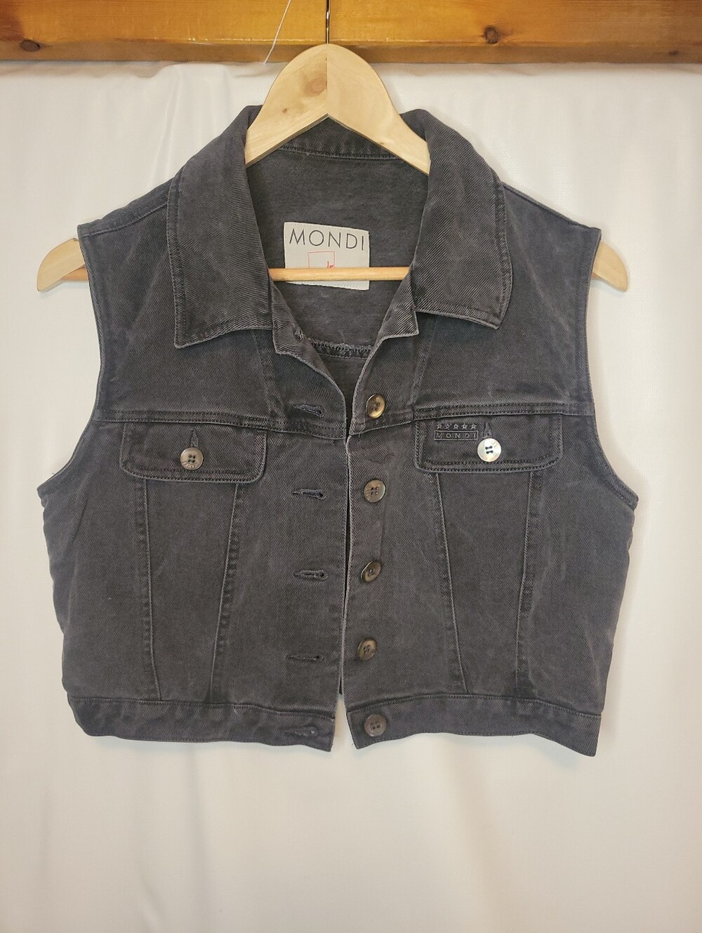 Vintage Mondi Cropped Soft Jean Jacket
